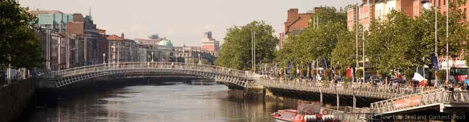 Dublin mit Halfpenny Bridge