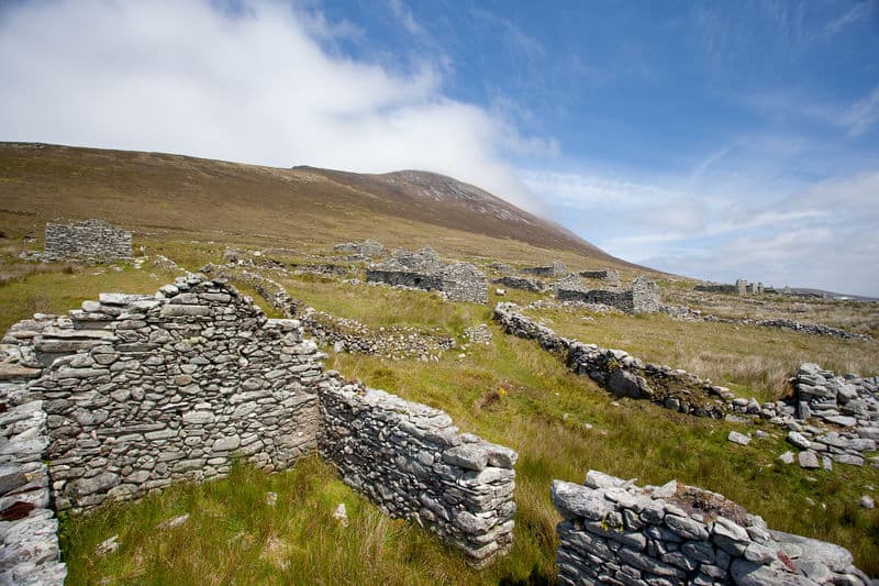 Deserted Village Slievemore Achill Island