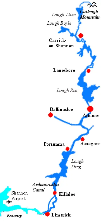 Shannon Fluss Karte
