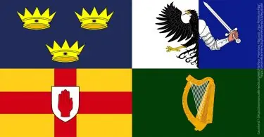 Irlands Provinzen Wappen