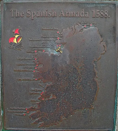 Spanische Armada Irland Karte