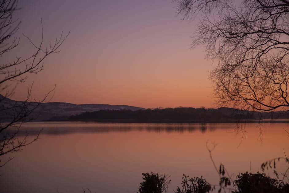 Lough Derg im Sonnenuntergang