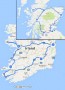 Karte: Busrundreise: Irland-/Schottland-Kombination